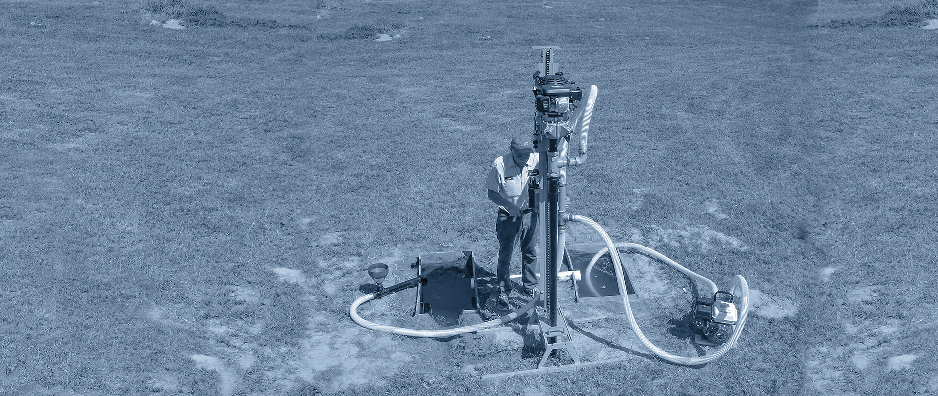 Mechanical water well drill Mechanical water well drill